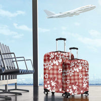 Hibiscus Pakala Fantasy Red Luggage Cover Tropical Floral Stylized LT01 - Polynesian Pride