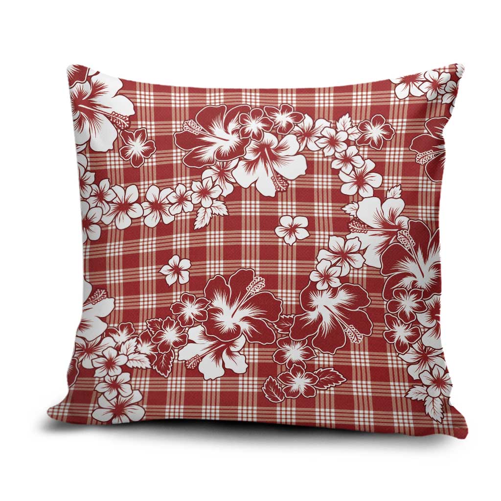 Hibiscus Pakala Fantasy Red Pillow Cover Tropical Floral Stylized LT01 Red - Polynesian Pride