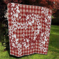 Hibiscus Pakala Fantasy Red Quilt Tropical Floral Stylized LT01 - Polynesian Pride