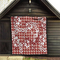 Hibiscus Pakala Fantasy Red Quilt Tropical Floral Stylized LT01 - Polynesian Pride