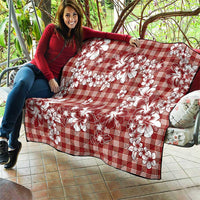 Hibiscus Pakala Fantasy Red Quilt Tropical Floral Stylized LT01 - Polynesian Pride
