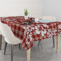 Hibiscus Pakala Fantasy Red Tablecloth Tropical Floral Stylized LT01 - Polynesian Pride