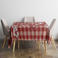 Hibiscus Pakala Fantasy Red Tablecloth Tropical Floral Stylized LT01 - Polynesian Pride