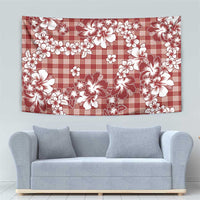 Hibiscus Pakala Fantasy Red Tapestry Tropical Floral Stylized LT01 - Polynesian Pride