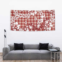 Hibiscus Pakala Fantasy Red Tapestry Tropical Floral Stylized LT01 - Polynesian Pride