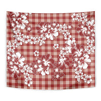 Hibiscus Pakala Fantasy Red Tapestry Tropical Floral Stylized LT01 - Polynesian Pride