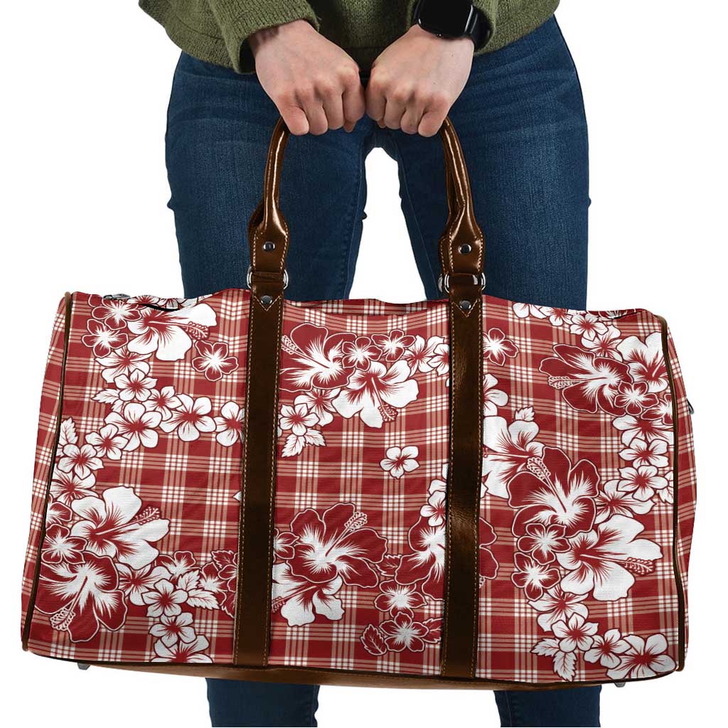 Hibiscus Pakala Fantasy Red Travel Bag Tropical Floral Stylized LT01 Red - Polynesian Pride
