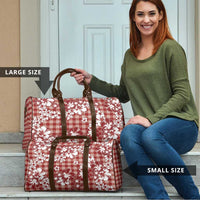 Hibiscus Pakala Fantasy Red Travel Bag Tropical Floral Stylized LT01 - Polynesian Pride