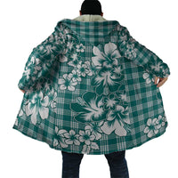Hibiscus Pakala Aqua Teal Cloak Tropical Floral Stylized LT01 - Polynesian Pride