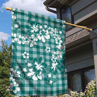 Hibiscus Pakala Aqua Teal Garden Flag Tropical Floral Stylized LT01 - Polynesian Pride
