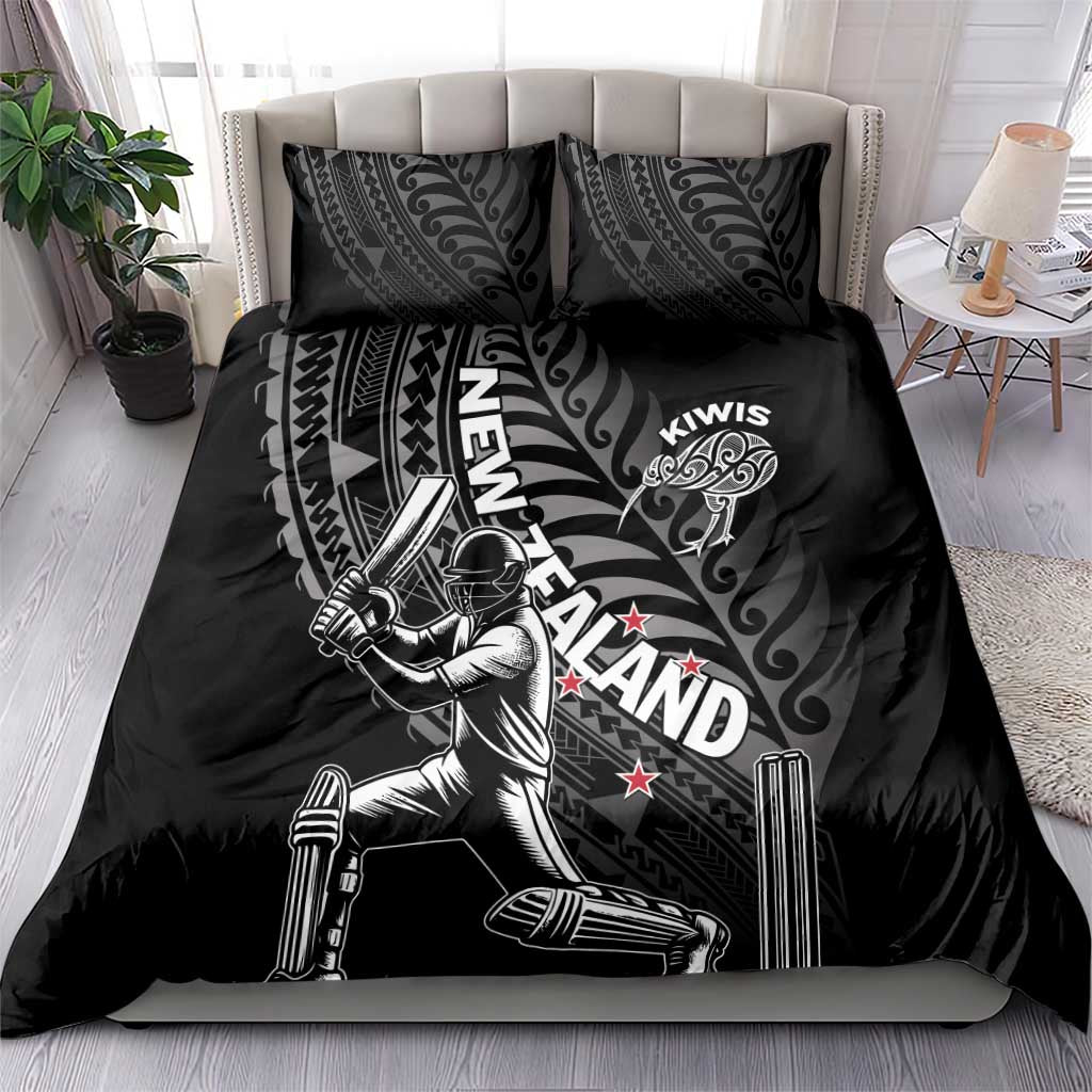New Zealand Cricket Bedding Set Maori Kiwi Black Fern LT01 - Polynesian Pride