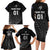 Custom New Zealand Cricket Family Matching Long Sleeve Bodycon Dress and Hawaiian Shirt Maori Kiwi Black Fern