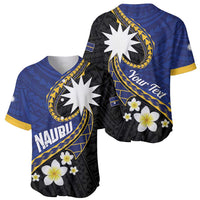 Personalised Nauru Baseball Jersey Naoero Proud Plumeria LT01 - Polynesian Pride