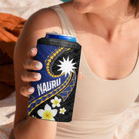Personalised Nauru 4 in 1 Can Cooler Tumbler Naoero Proud Plumeria LT01 - Polynesian Pride