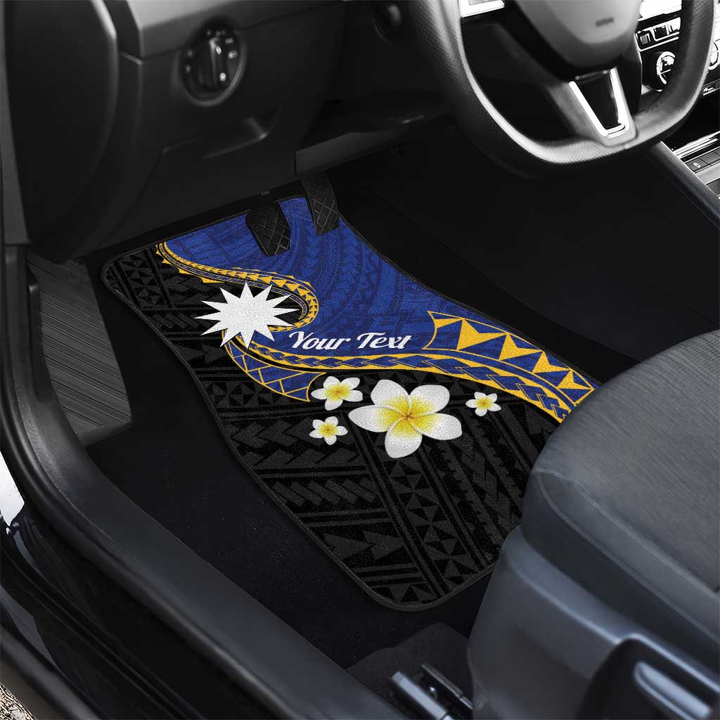 Nauru Car Mats Naoero Proud Plumeria LT01 - Polynesian Pride