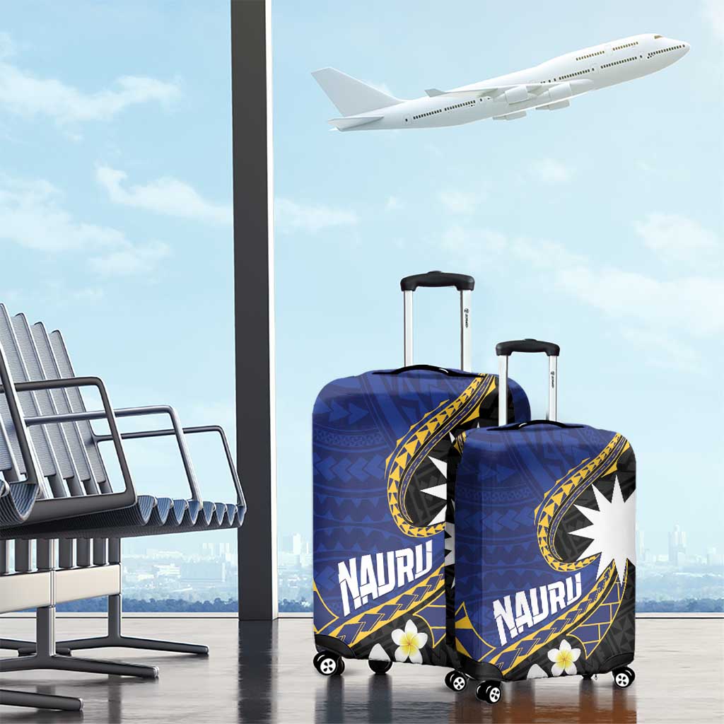 Nauru Luggage Cover Naoero Proud Plumeria LT01 - Polynesian Pride