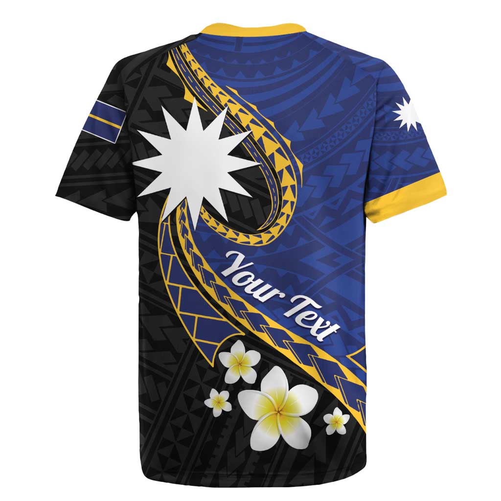 Personalised Nauru Rugby Jersey Naoero Proud Plumeria LT01 - Polynesian Pride