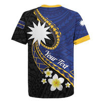 Personalised Nauru Rugby Jersey Naoero Proud Plumeria LT01 - Polynesian Pride
