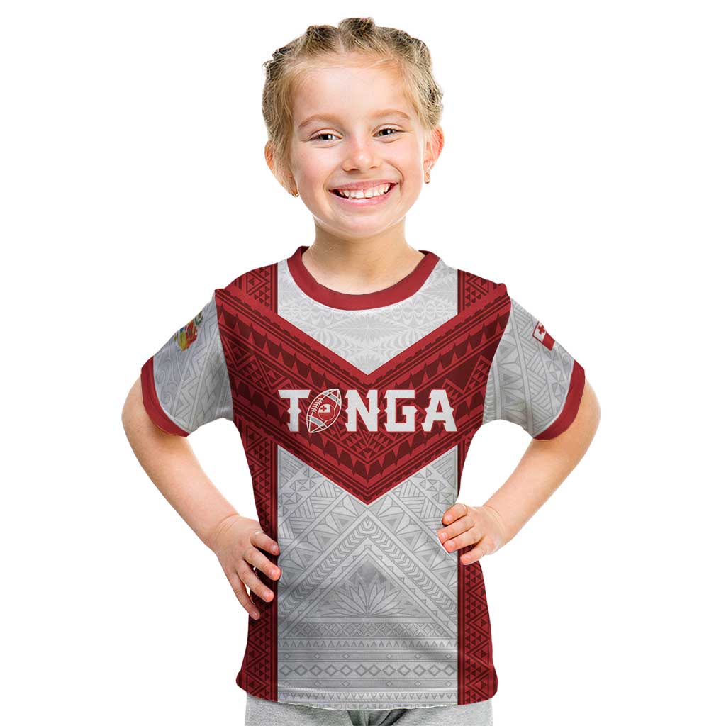 Tonga Rugby Custom Kid T Shirt Tonga Sea Eagles Go Champions LT01 Red - Polynesian Pride