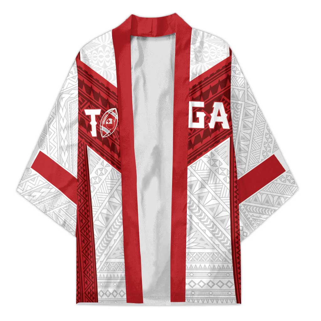 Tonga Rugby Custom Kimono Tonga Sea Eagles Go Champions LT01 Unisex Red - Polynesian Pride