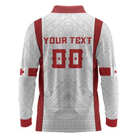 Tonga Rugby Custom Long Sleeve Polo Shirt Tonga Sea Eagles Go Champions LT01 - Polynesian Pride