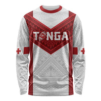 Tonga Rugby Custom Long Sleeve Shirt Tonga Sea Eagles Go Champions LT01 Unisex Red - Polynesian Pride