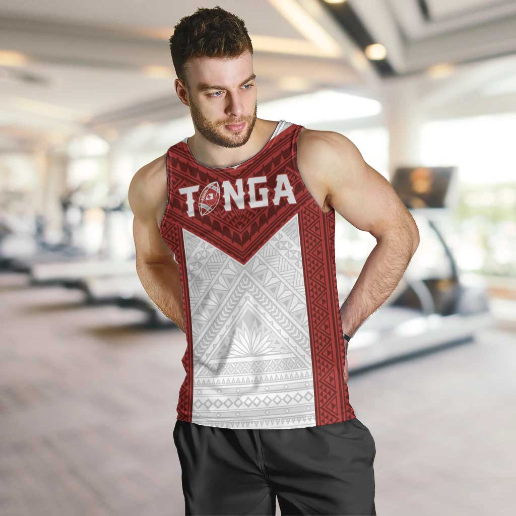 Tonga Rugby Custom Men Tank Top Tonga Sea Eagles Go Champions LT01 Red - Polynesian Pride