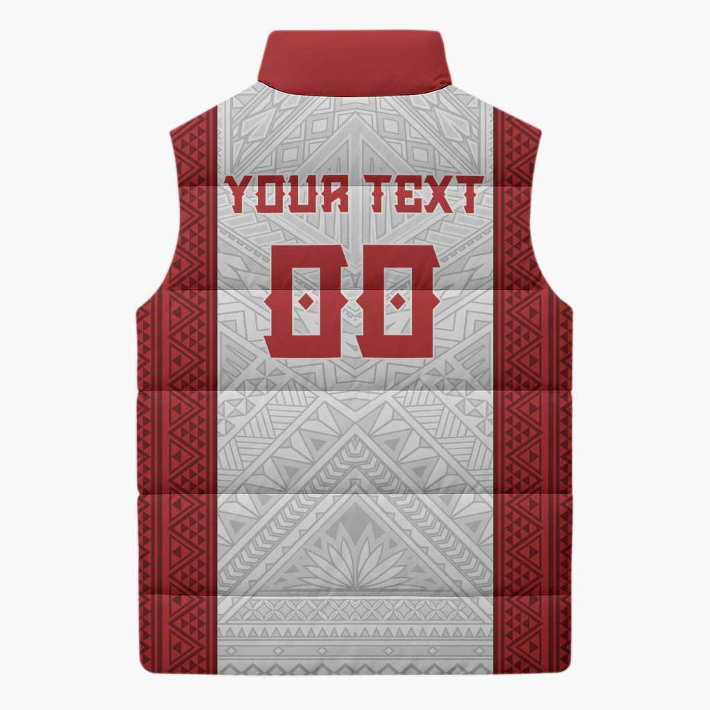 Tonga Rugby Custom Sleeveless Puffer Jacket Tonga Sea Eagles Go Champions LT01 - Polynesian Pride