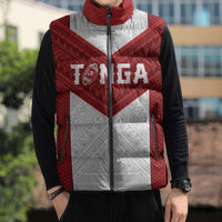 Tonga Rugby Custom Sleeveless Puffer Jacket Tonga Sea Eagles Go Champions LT01 - Polynesian Pride
