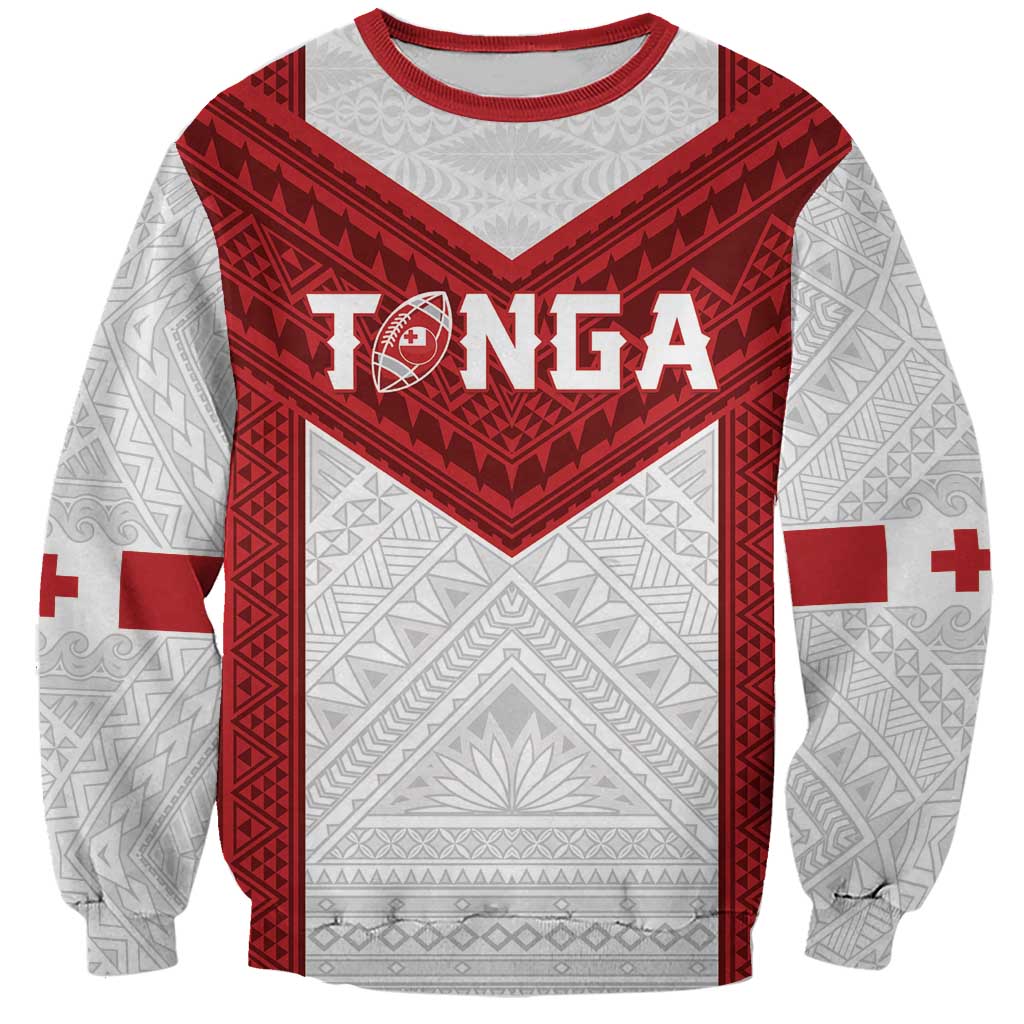 Tonga Rugby Custom Sweatshirt Tonga Sea Eagles Go Champions LT01 Unisex Red - Polynesian Pride
