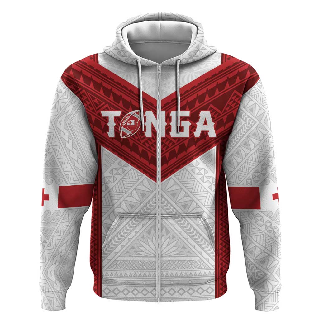 Tonga Rugby Custom Zip Hoodie Tonga Sea Eagles Go Champions LT01 Zip Hoodie Red - Polynesian Pride