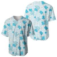 Hawaii Anthurium Tiare Pikake Lei Baseball Jersey UliUli Lauhala Art Pattern LT01 - Polynesian Pride
