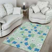 Hawaii Anthurium Tiare Pikake Lei Area Rug Omaomao Lauhala Art Pattern LT01 - Polynesian Pride