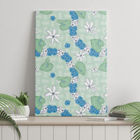 Hawaii Anthurium Tiare Pikake Lei Canvas Wall Art Omaomao Lauhala Art Pattern LT01 - Polynesian Pride