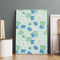 Hawaii Anthurium Tiare Pikake Lei Canvas Wall Art Omaomao Lauhala Art Pattern LT01 - Polynesian Pride