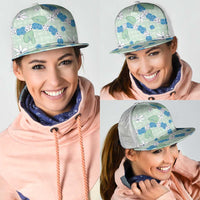 Hawaii Anthurium Tiare Pikake Lei Mesh Trucker Cap Omaomao Lauhala Art Pattern LT01 - Polynesian Pride