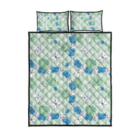 Hawaii Anthurium Tiare Pikake Lei Quilt Bed Set Omaomao Lauhala Art Pattern LT01 - Polynesian Pride