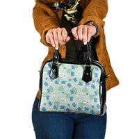 Hawaii Anthurium Tiare Pikake Lei Shoulder Handbag Omaomao Lauhala Art Pattern LT01 One Size Green - Polynesian Pride