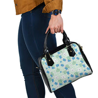 Hawaii Anthurium Tiare Pikake Lei Shoulder Handbag Omaomao Lauhala Art Pattern LT01 - Polynesian Pride