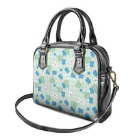 Hawaii Anthurium Tiare Pikake Lei Shoulder Handbag Omaomao Lauhala Art Pattern LT01 - Polynesian Pride