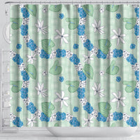 Hawaii Anthurium Tiare Pikake Lei Shower Curtain Omaomao Lauhala Art Pattern LT01 - Polynesian Pride