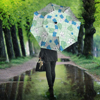 Hawaii Anthurium Tiare Pikake Lei Umbrella Omaomao Lauhala Art Pattern LT01 - Polynesian Pride