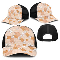 Hawaii Anthurium Tiare Pikake Lei Baseball Net Cap Alani Lauhala Art Pattern LT01 - Polynesian Pride