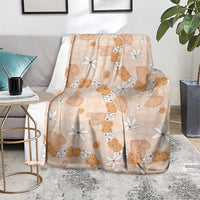 Hawaii Anthurium Tiare Pikake Lei Blanket Alani Lauhala Art Pattern LT01 - Polynesian Pride