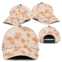 Hawaii Anthurium Tiare Pikake Lei Classic Cap Alani Lauhala Art Pattern LT01 - Polynesian Pride