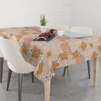 Hawaii Anthurium Tiare Pikake Lei Tablecloth Alani Lauhala Art Pattern LT01 - Polynesian Pride