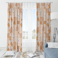 Hawaii Anthurium Tiare Pikake Lei Window Curtain Alani Lauhala Art Pattern LT01 - Polynesian Pride