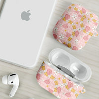 Hawaii Anthurium Tiare Pikake Lei AirPods Case Akala Lauhala Art Pattern LT01 - Polynesian Pride