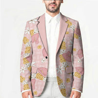 Hawaii Anthurium Tiare Pikake Lei Blazer Akala Lauhala Art Pattern LT01 - Polynesian Pride