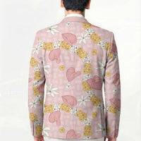 Hawaii Anthurium Tiare Pikake Lei Blazer Akala Lauhala Art Pattern LT01 - Polynesian Pride